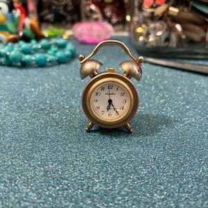 Vintage Miniature Clock Quartex brass